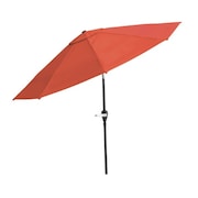 NATURE SPRING Patio Umbrella, Easy Crank/Auto Tilt for Deck, Balcony, Porch, Backyard, Poolside, 10-foot (Orange) 499621XTM